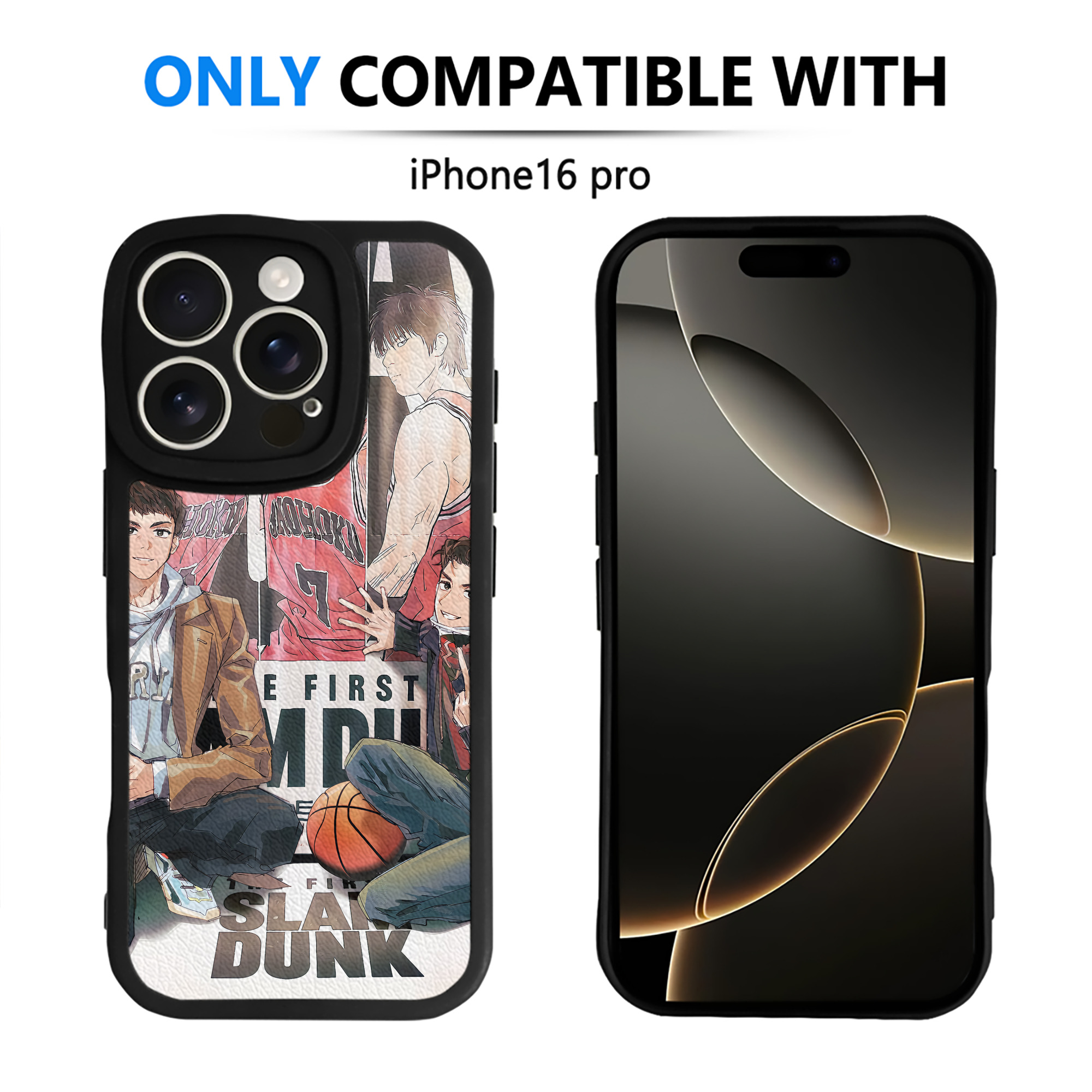 （画像用） SLAM DUNK／スラムダンク 【iPhone 16シリーズ対応】シリコンスマホケース（レザー調） 材質：シリコン